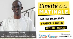 Invite de la Matinale ! Avec Ansoumana DIONE 10 Octobre 2023 Fr