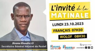 Invite de la Matinale ! Avec Birame Khoudia LO 23 Octobre 2023 Fr