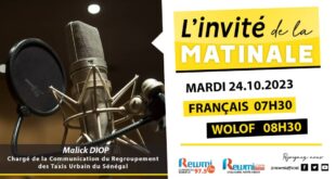 Invite de la Matinale ! Avec Malick DIOP 24 Octobre 2023 Fr