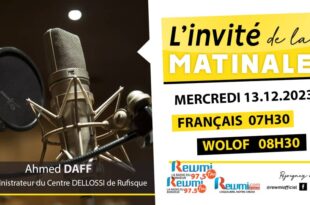 Invite de la Matinale ! Avec Ahmed DAFF 13 Décembre 2023 Fr