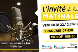 Invite de la Matinale ! Avec Mansour AW 22 Décembre 2023 Fr