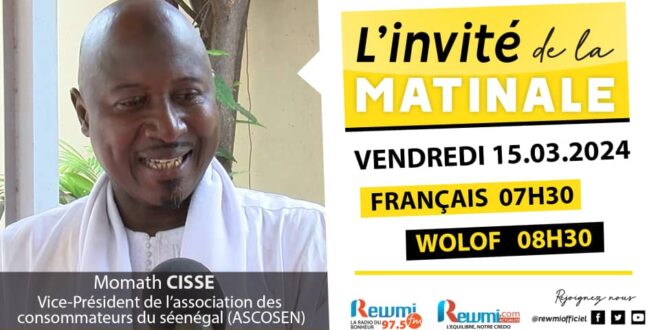 Invite de la Matinale ! Avec Momath CISSE 15 Mars 2024