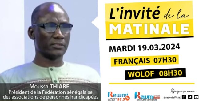 Invite de la Matinale ! Avec Moussa Thiaré 19 Mars 2024