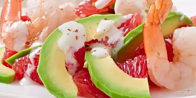 salade exotique aux crevettes