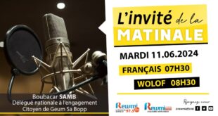 Invite de la Matinale ! Avec Boubacar SAMB 11 Juin 2024 Fr