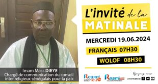 Invite de la Matinale ! Avec Imam Mass DIEYE 19 Juin 2024 Fr