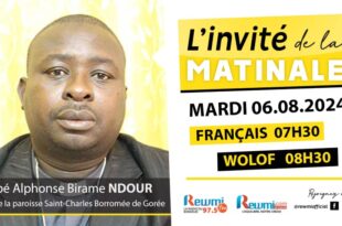 Invite de la Matinale ! Avec Abbé Alphonse Birame NDOUR 06 Aout 2024