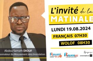 Invite de la Matinale ! Avec Abdou Samath DIOUF 19 Aout 2024 Fr