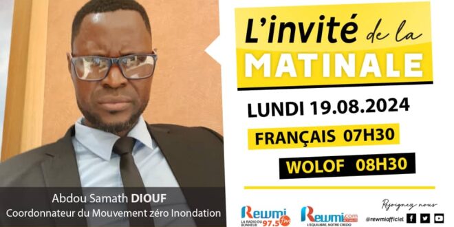 Invite de la Matinale ! Avec Abdou Samath DIOUF 19 Aout 2024 Fr