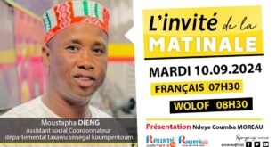 Invite de la Matinale ! Avec Moustapha DIENG 10 Septembre 2024