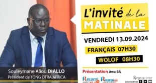 Invite de la Matinale ! Souleymane Aliou DIALLO 13 Septembre 2024 Fr