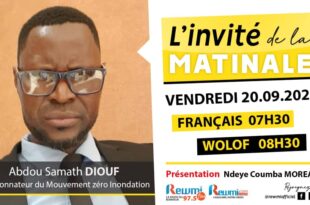 Invite de la Matinale ! Avec Abdou Samath DIOUF 20 Septembre 2024