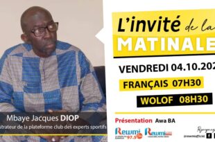 Invite de la Matinale ! Avec Mbaye Jacques DIOP 04 Octobre 2024 Fr