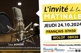 Invite de la Matinale ! Avec Sara KONARÉ 24 Octobre 2024 Fr