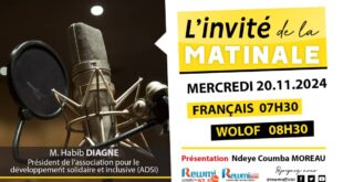 Invite de la Matinale ! Avec M. Habib DIAGNE 20 Novembre 2024 Fr