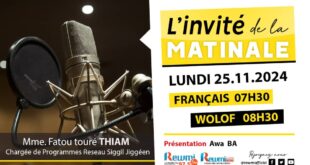 Invite de la Matinale ! Avec Mme. Fatou Touré THIAM 25 Novembre 2024