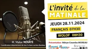 Invite de la Matinale ! Avec Matar NDIAYE 28 Novembre 2024 Fr