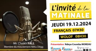 Invite de la Matinale ! Avec Mr. Cheikh FALL 19 Décembre 2024 Fr