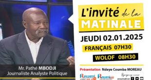 Invite de la Matinale ! Avec Mr. Pathé MBODJI 02 Janvier 2025