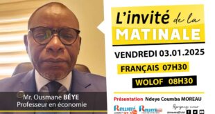 Invite de la Matinale ! Avec Mr. Ousmane BÉYE 03 Janvier 2025