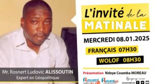 Invite de la Matinale ! Avec Mr. Rosnert Ludovic ALISSOUTIN 08 Janvier 2025