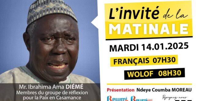 Invite de la Matinale ! Avec Mr. Ibrahima Ama DIÉMÉ 14 Janvier 2025