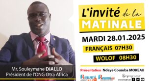 Invite de la Matinale ! Avec Mr. Souleymane DIALLO 28 Janvier 2025 Fr