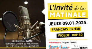 Invite de la Matinale ! Avec Mr. Boubacar SAMB 09 Janvier 2025