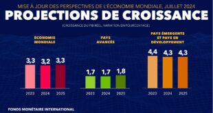 world economic outlook growth projections july 2024 real gdp growth french