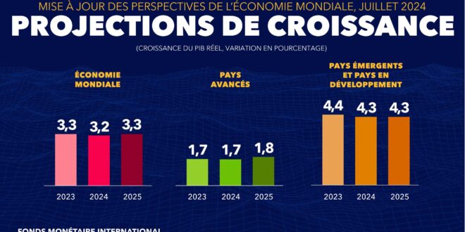 world economic outlook growth projections july 2024 real gdp growth french