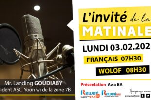 Invite de la Matinale ! Avec Mr. Landing GOUDIABY 03 Février 2025 Fr