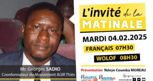 Invite de la Matinale ! Avec Mr. Georges SADIO 04 Février 2025