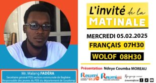 Invite de la Matinale ! Avec Mr. Malang FADÉRA 05 Févier 2025