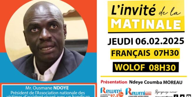 Invite de la Matinale ! Avec Mr. Ousmane NDOYE 06 Février 2025