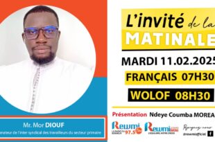 Invite de la Matinale ! Avec Mr. Mor DIOUF 11 Février 2025