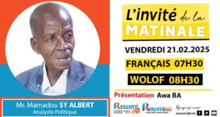 Invite de la Matinale ! Avec Mr. Mamadou SY ALBERT 21 Février 2025 Fr