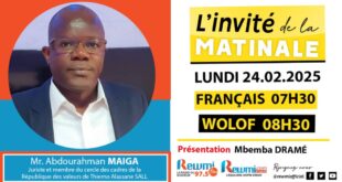 Invite de la Matinale ! Avec Mr. Abdourahmane MAIGA 24 Février 2025 Fr