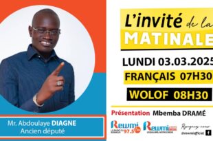 Invite de la Matinale ! Avec Mr. Abdoulaye DIAGNE 03 Mars 2025