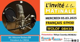 Invite de la Matinale ! Avec Mr. Alioune Badara SY 05 Mars 2025 Fr