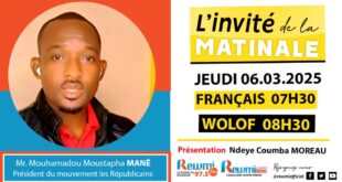 Invite de la Matinale ! Avec Mr. Mouhamadou Moustapha MANÉ 06 Mars 2025 Fr