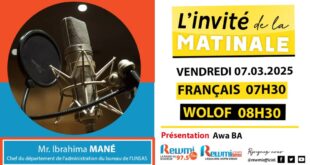 Invite de la Matinale ! Avec Mr. Ibrahima MANÉ 07 Mars 2025 Fr