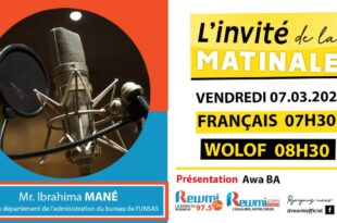 Invite de la Matinale ! Avec Mr. Ibrahima MANÉ 07 Mars 2025 Fr