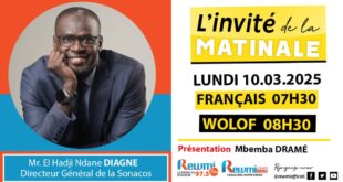 Invite de la Matinale ! Avec Mr. El Hadji Ndane DIAGNE 10 Mars 2025 Fr